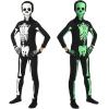 imageCupohus Halloween Costume Glow in Dark Skeleton Costume Bodysuit Jumpsuit  Halloween Outfits Unisex Kids2023 GlowPrinting single side