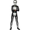 imageCupohus Halloween Costume Glow in Dark Skeleton Costume Bodysuit Jumpsuit  Halloween Outfits Unisex Kids2023 GlowPrinting single side